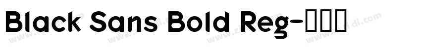 Black Sans Bold Reg字体转换